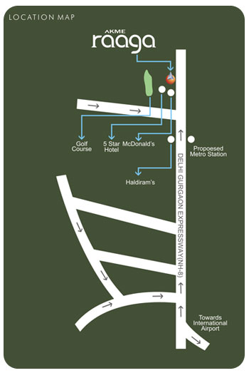 Akme Raaga Location Map Image