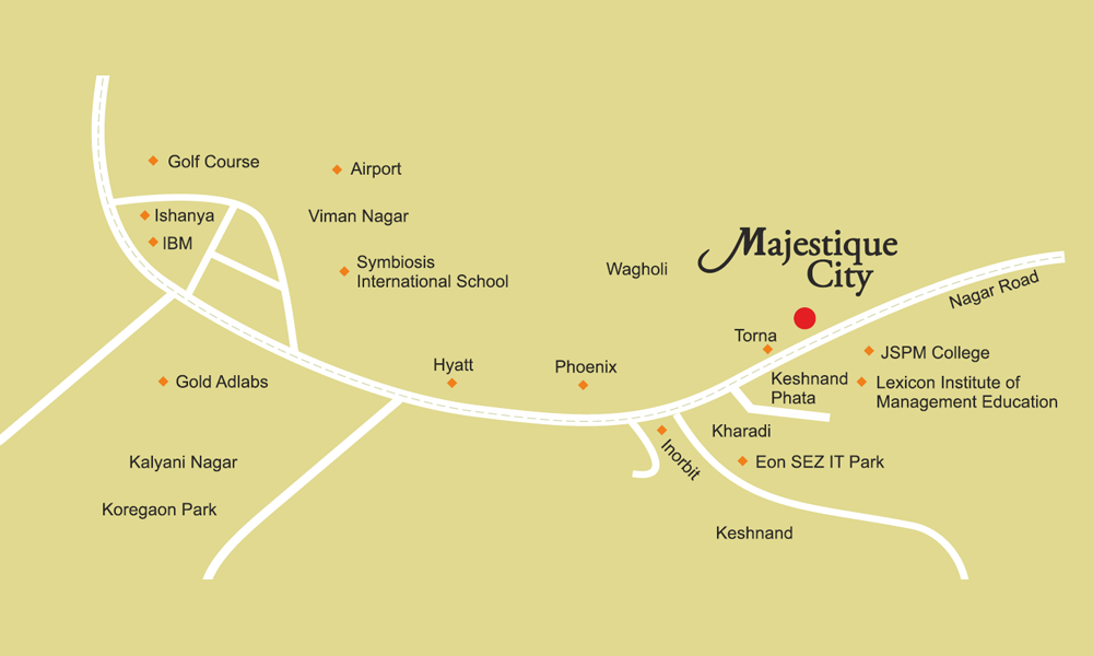 Majestique Landmarks Majestique City Location Map Image