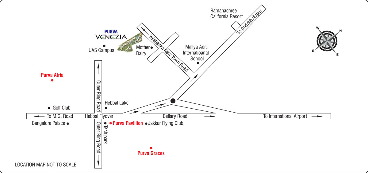 Purva Venezia Location Map Image