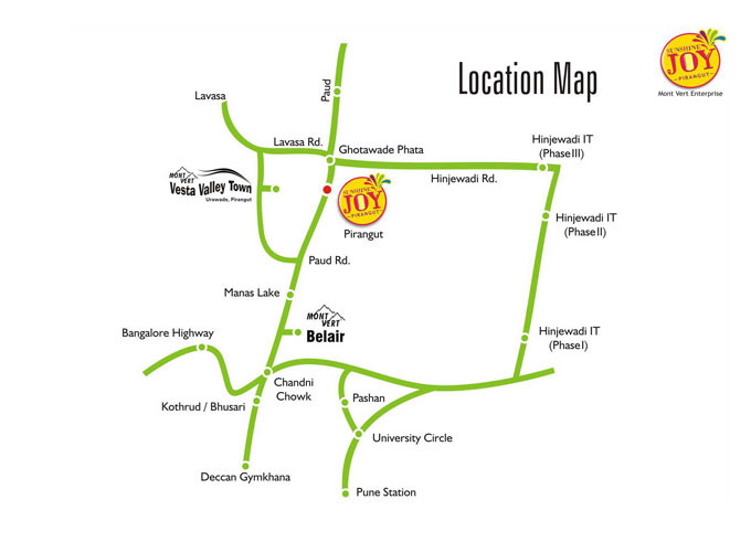 Mont Vert Sunshine Joy Location Map Image