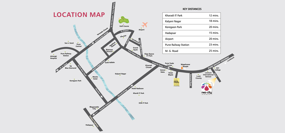 Pristine Neo City Location Map Image