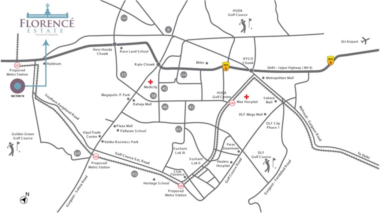 Krrish Florence Estate Location Map Image