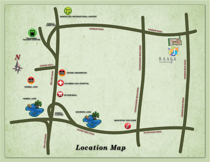 Kolte Patil Raaga Location Map Image