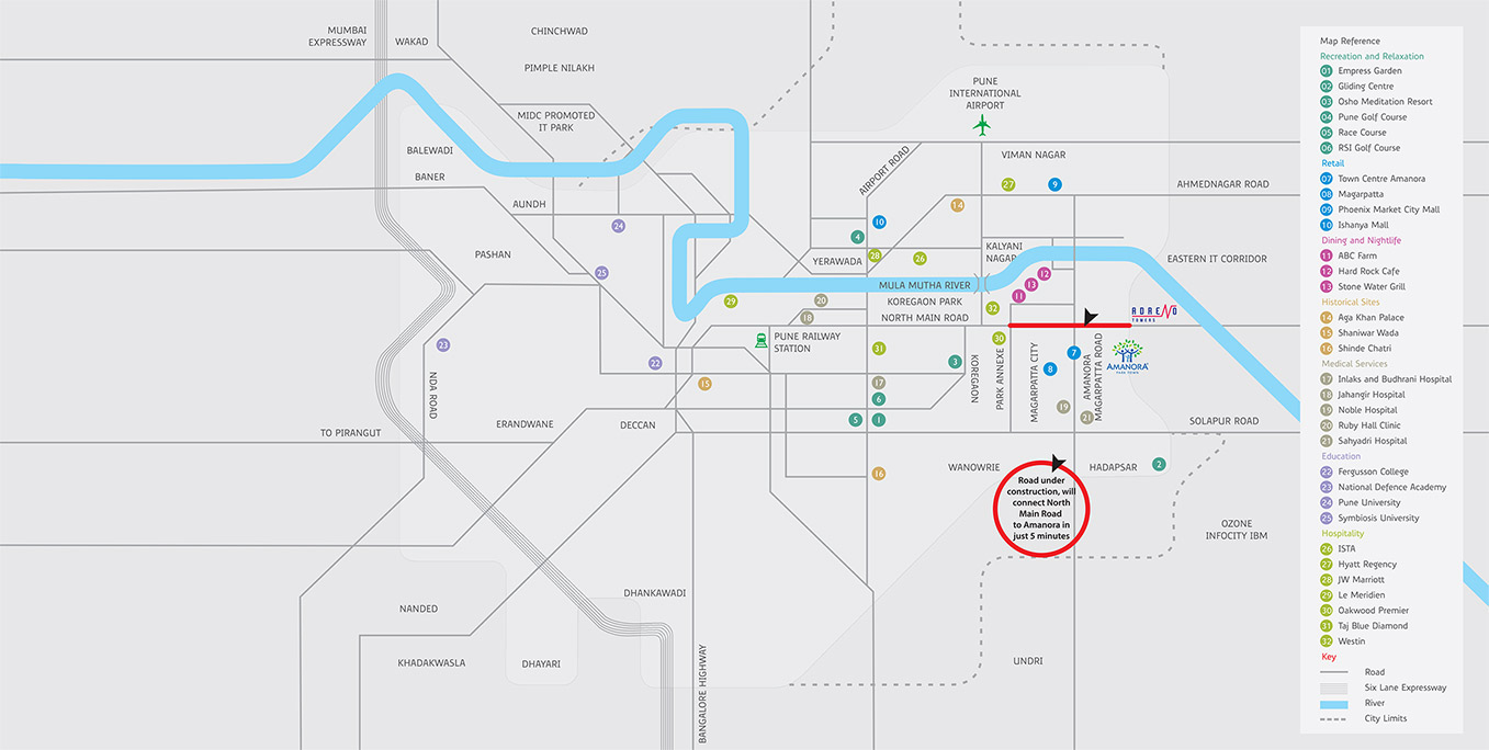  Adreno Towers Location Map Image