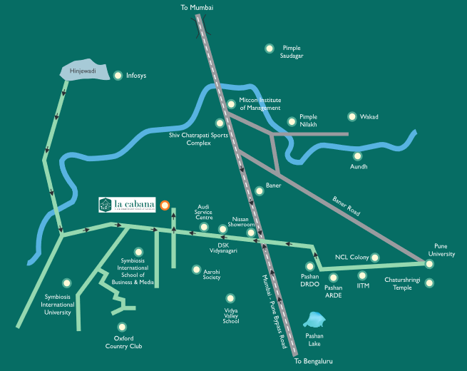 La Cabana Location Map Image