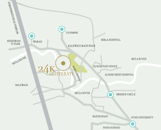 Kolte Patil 24k Glitterati Ii Location Map Image