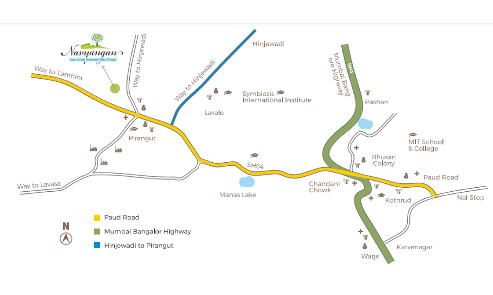 Navyangan Pirangut Location Map Image