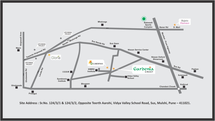 Amit Rujuta Gardenia Crest Location Map Image