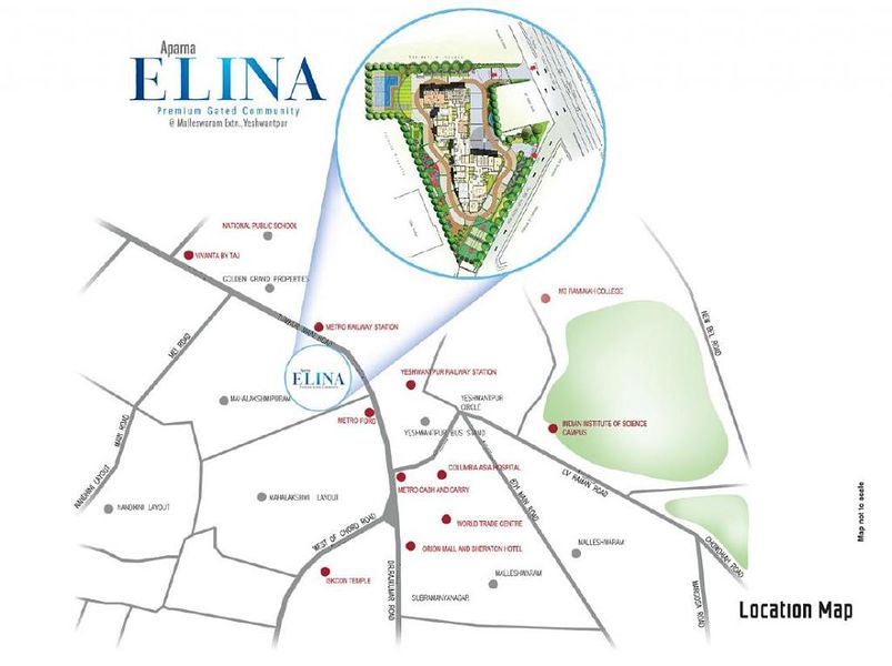 Aparna Elina Location Map Image