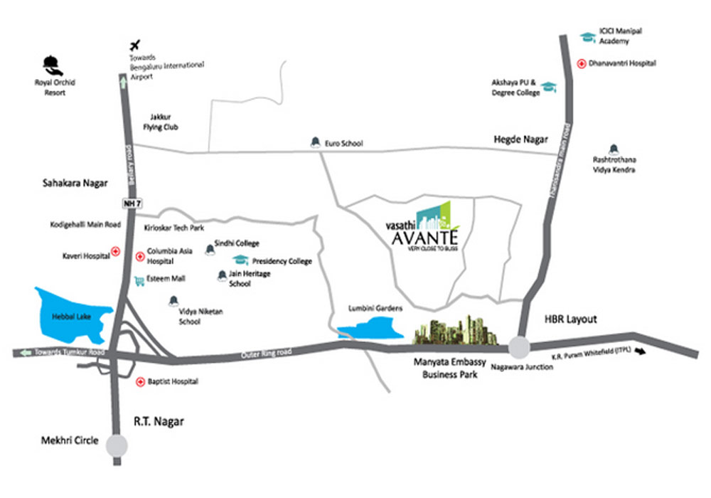 Vasathi Avante Location Map Image