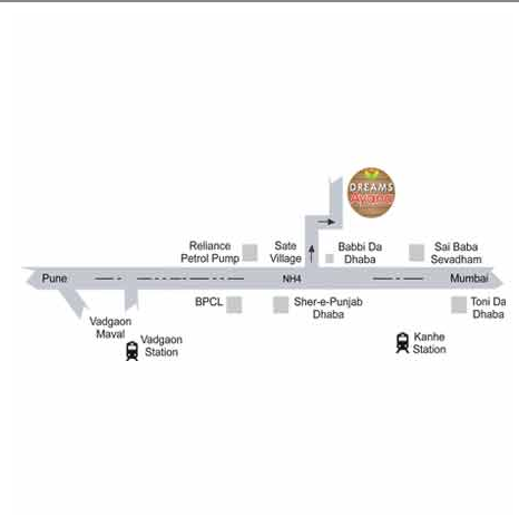Dreams Ayana Location Map Image