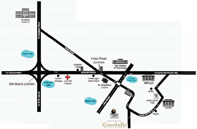 Prestige Casabella Location Map Image