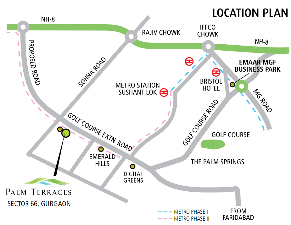 Palm Terraces Location Map Image