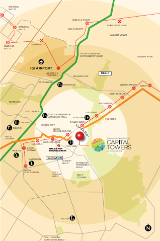 Emaar Capital Tower 1 Location Map Image