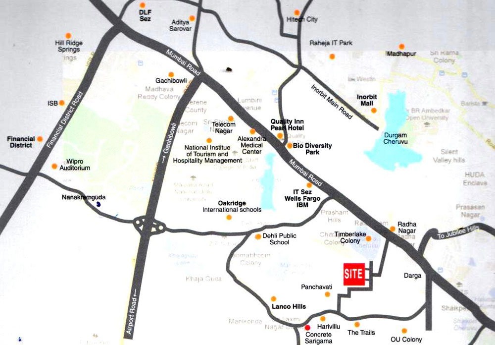 Concrete Sangeeth Location Map Image