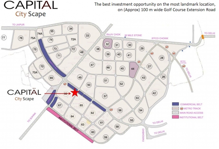 City Scape Location Map Image