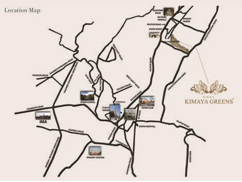 Sikka Kimaya Greens Location Map Image