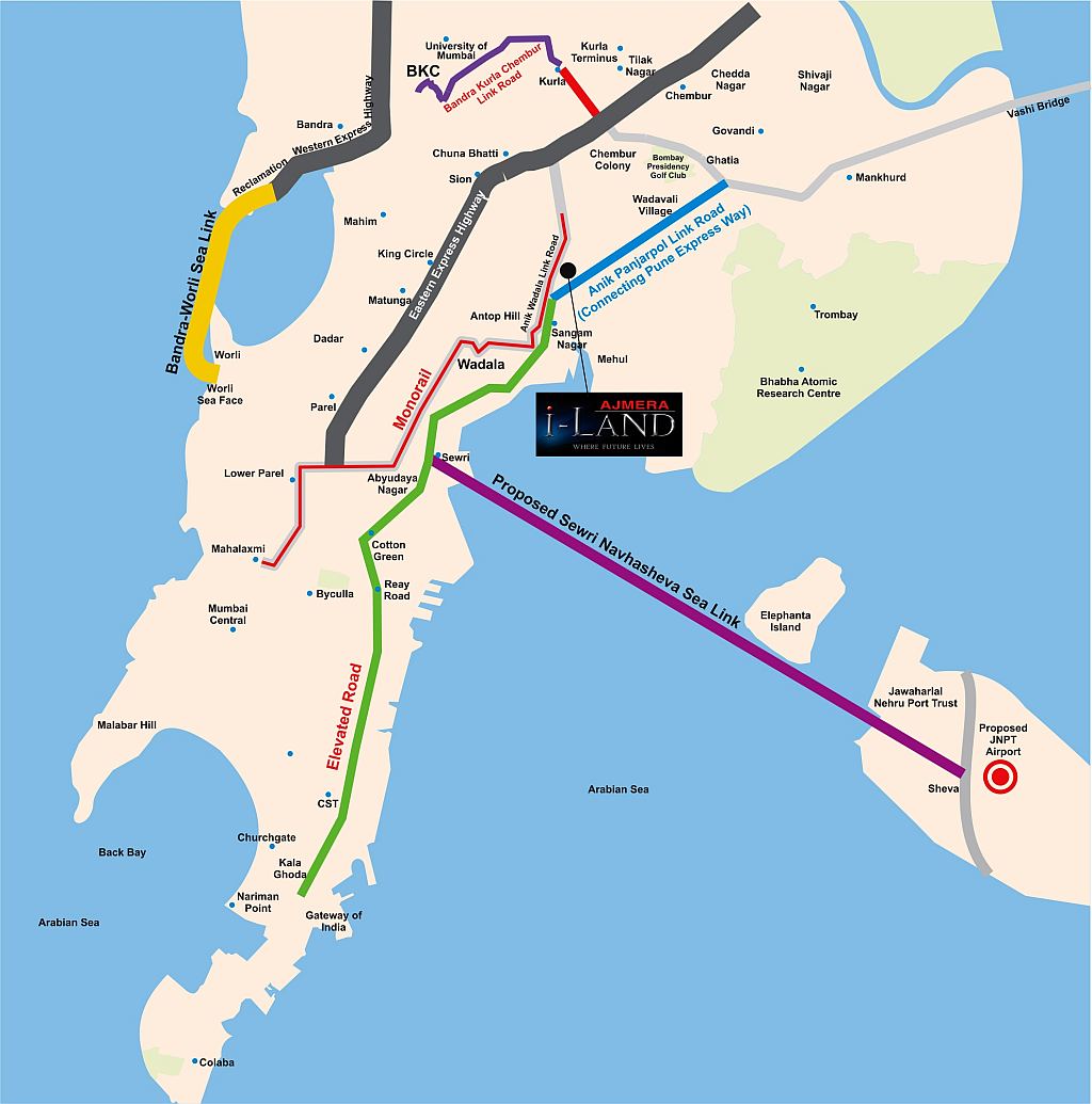 Ajmera Treon Location Map Image