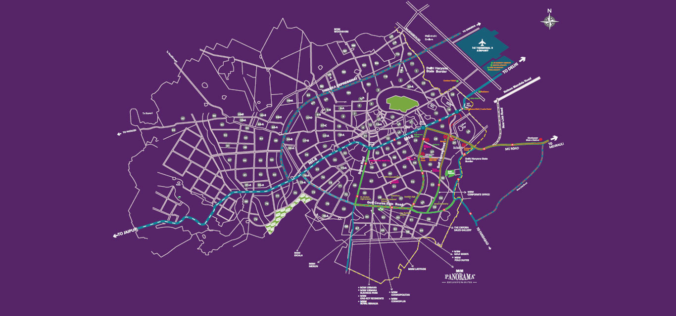 M3M Panorama Location Map Image