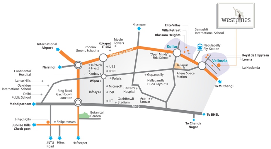 BricMor Westpines Location Map Image