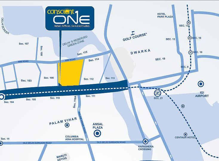 Conscient One Location Map Image