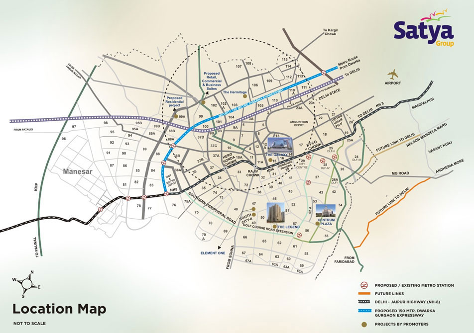 Satya Commercial Location Map Image