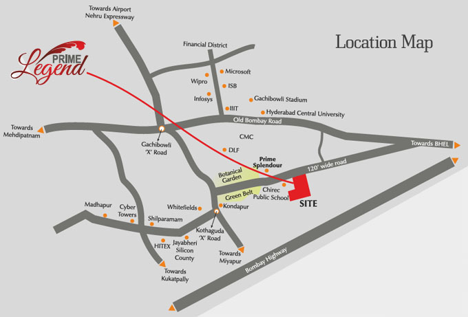 Prime Legend Location Map Image