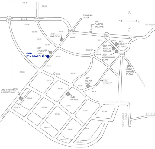 JMD Megapolis Location Map Image