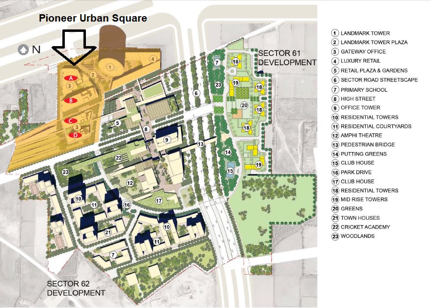 Pioneer Urban Square Location Map Image