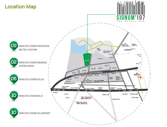 Signature Signum 107 Location Map Image
