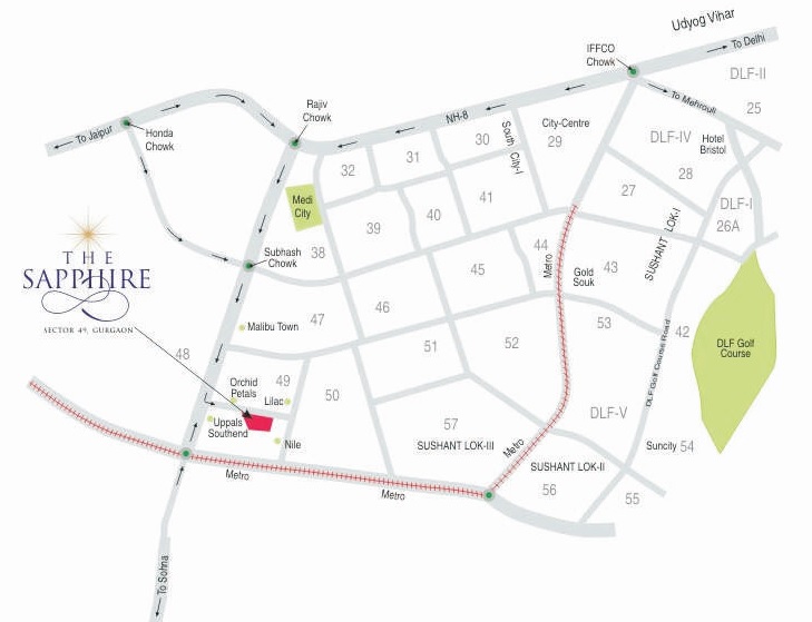 Ameya The Sapphire Location Map Image