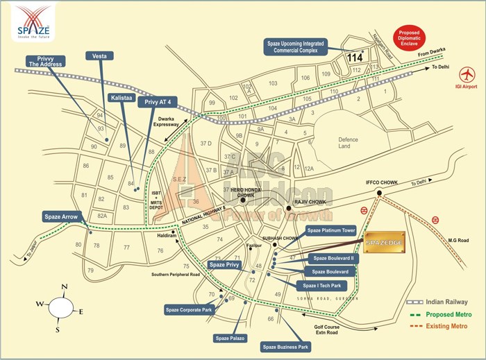 Spazedge Location Map Image