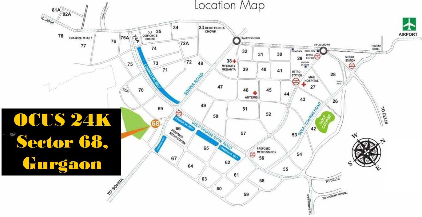 OCUS 24K Location Map Image