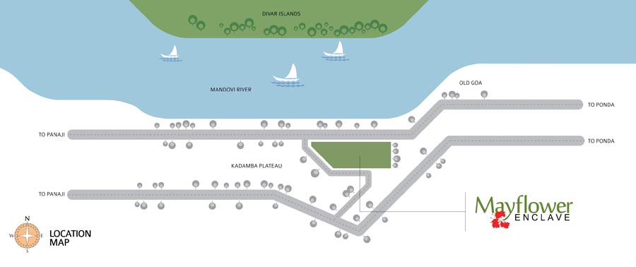 Sardesai Mayflower Enclave Location Map Image