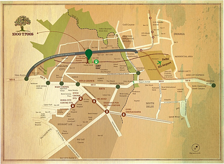Geoworks 1000 Trees Location Map Image