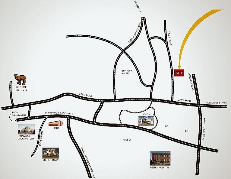  The Prakriti Heights Location Map Image