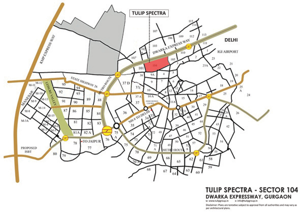 Tulip Spectra Location Map Image