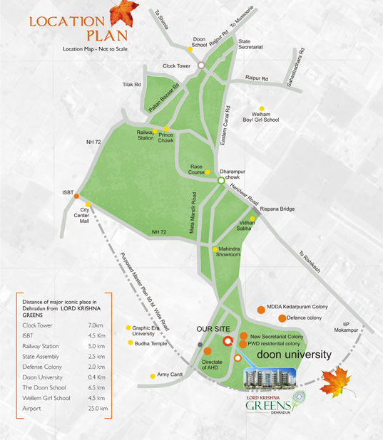 Mahalaxmi Lord Krishna Green Location Map Image