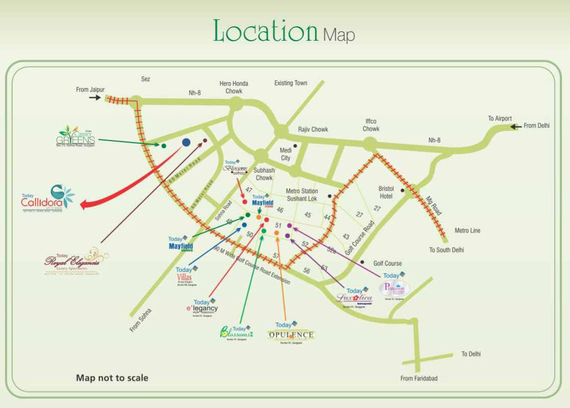 Today Callidora Location Map Image