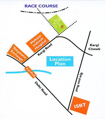 Ganga Dun Palm City Location Map Image