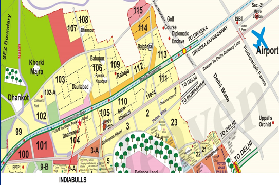Indiabulls Gulmohar Avenue Location Map Image
