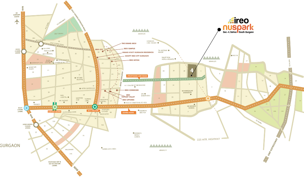 Ireo Nuspark Location Map Image