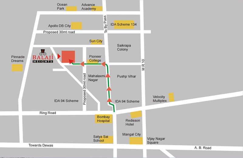  Balaji Heights Location Map Image