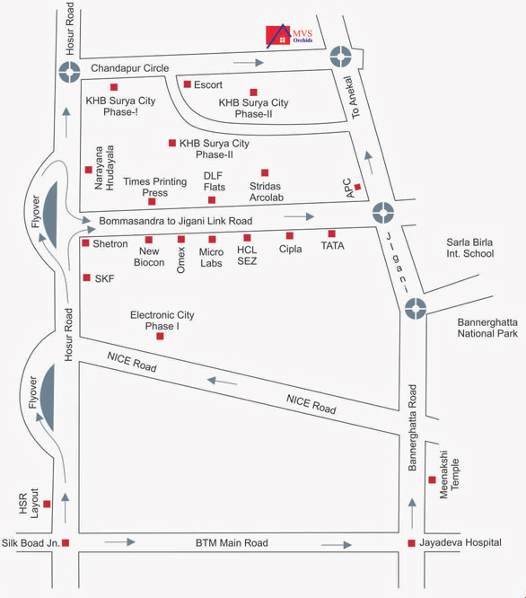  Orchids Location Map Image