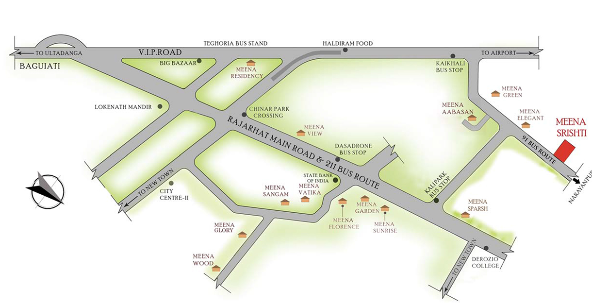 Gm Meena Srishti Location Map Image