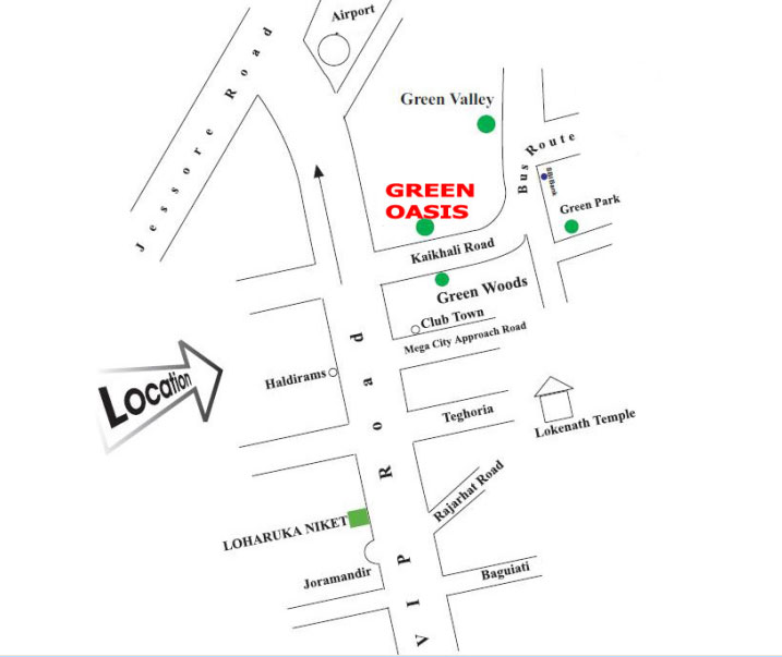 Green Oasis Location Map Image