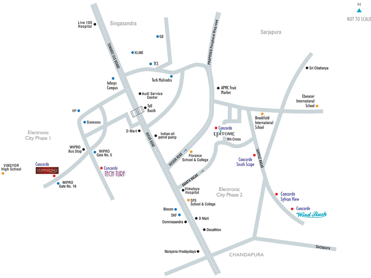 Concorde Epitome Location Map Image