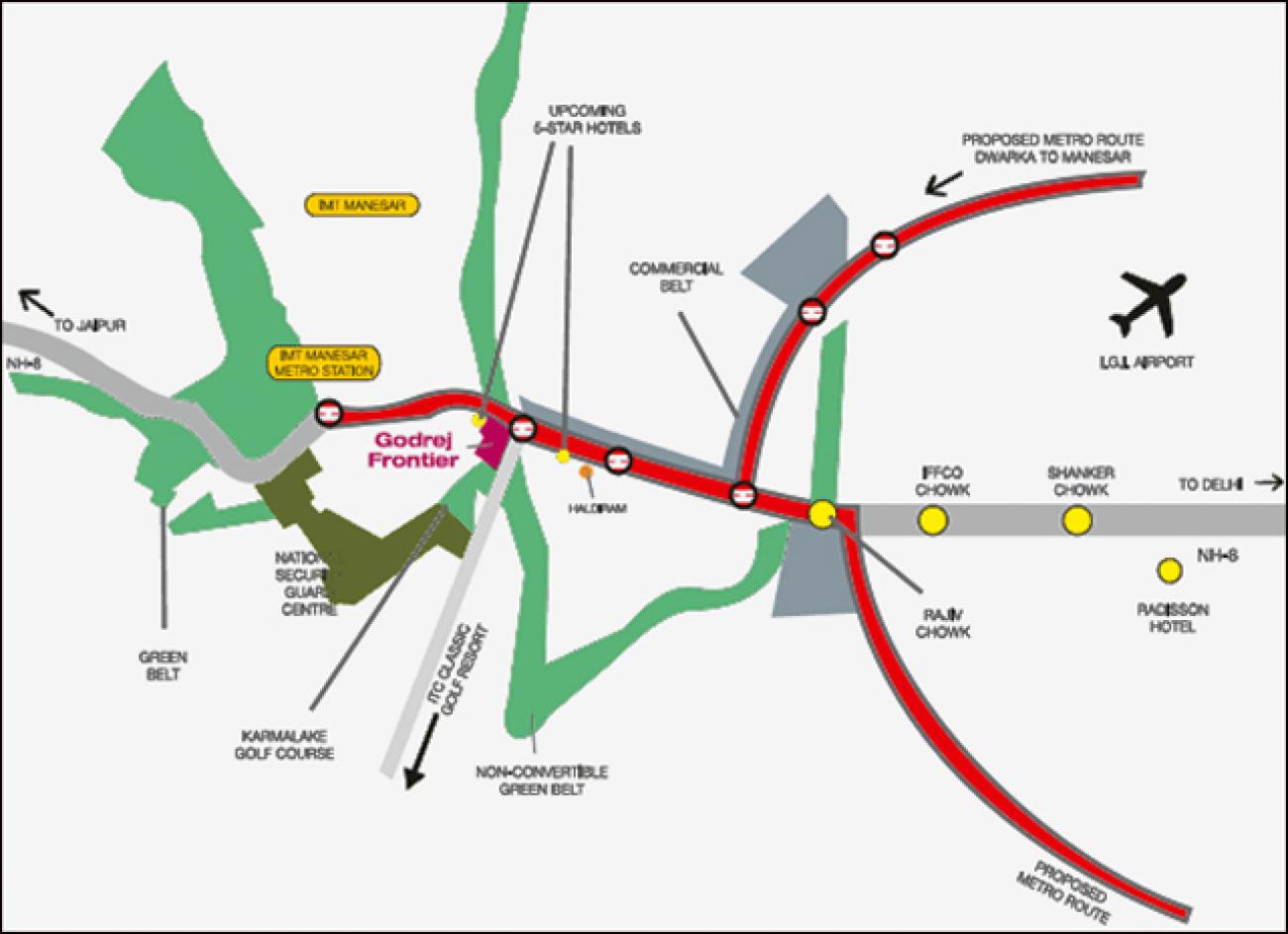 Godrej Frontier Location Map Image
