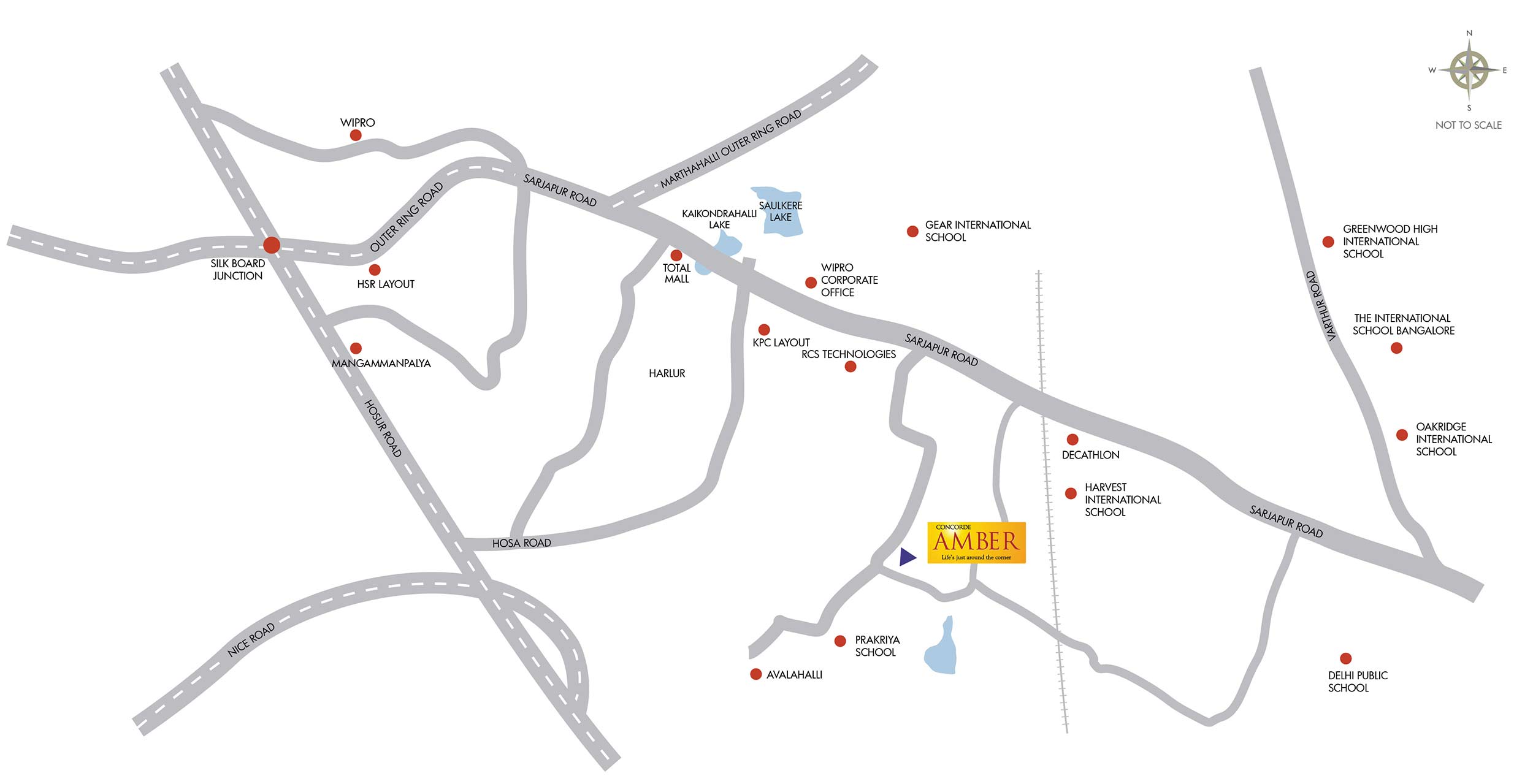 Concorde Amber Location Map Image