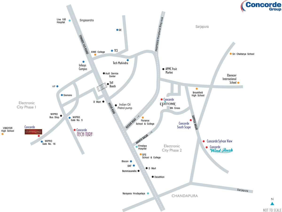 Concorde Tech Turf Location Map Image